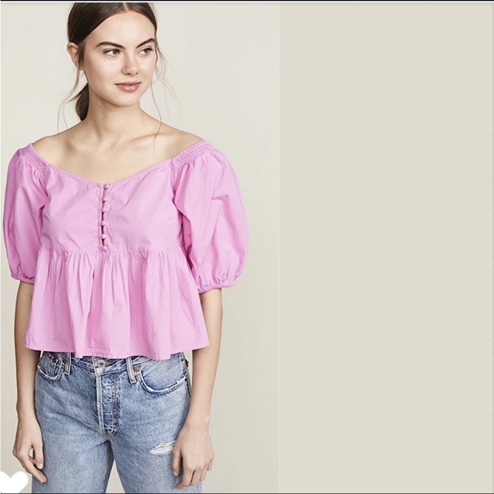 Free People Veronica Sweetheart Blouse - Picture 2 of 11